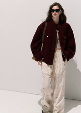 Cashmere Blend Silhouette Jacket